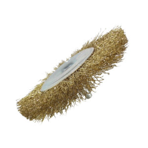 BERG Gold plated round wire brush with 2 inch core D 9
