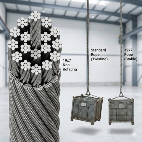 วิธีใส่สลิงรอกไฟฟ้า ไม่ให้พันกัน พร้อมแก้ปัญหา รอกไฟฟ้ามอเตอร์ร้อน (ฉบับช่างมืออาชีพ) 3 ทำไมต้องใช้ สลิงรอกไฟฟ้า 19x7