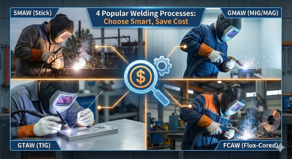 4 กระบวนการเชื่อม ที่นิยมเชื่อมกัน