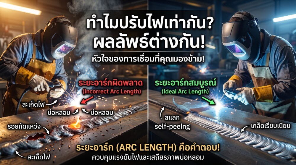 ระยะอาร์ก สำคัญไหม งานเชื่อม